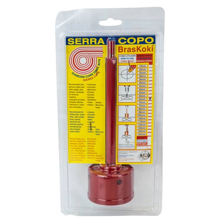 Serra Copo Diamantada 2.3/8 60mm Braskoki