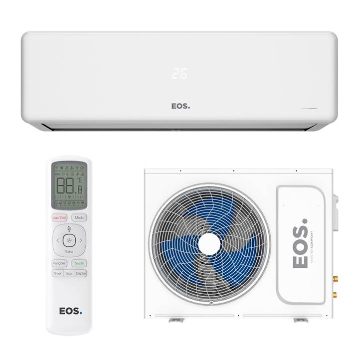Ar-Condicionado Split 12000 BTUs EOS Master Comfort On/Off High Wall Só Frio EASM12000FI/EASM12000FE 220V