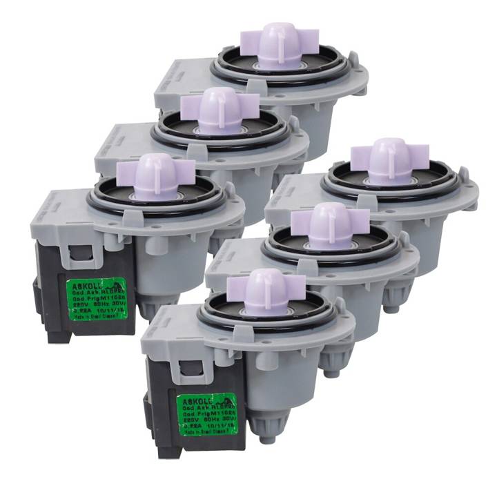 Bomba de Drenagem de Água Askoll para Lavadora Universal Sem Carcaça 220V - Kit com 6 peças