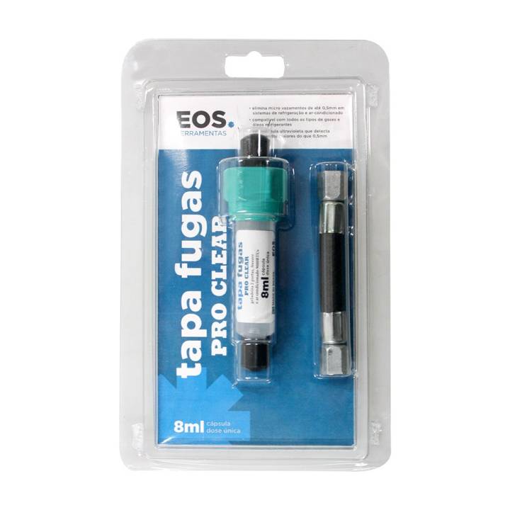Tapa Fugas com Mangueira Super Transparente com Contraste UV 8ml EOS