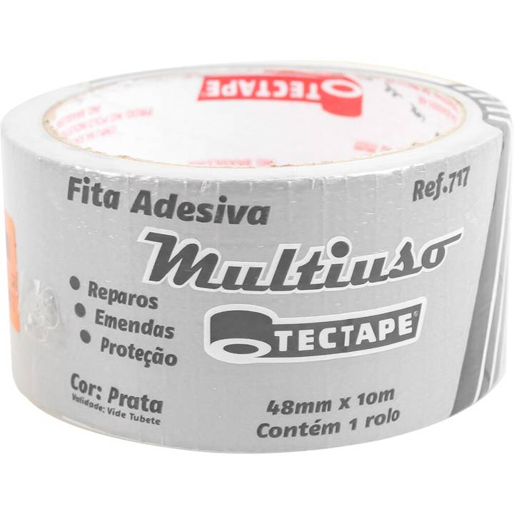 Fita Isolação Silvertec Pu 48mm X 10M Cinza