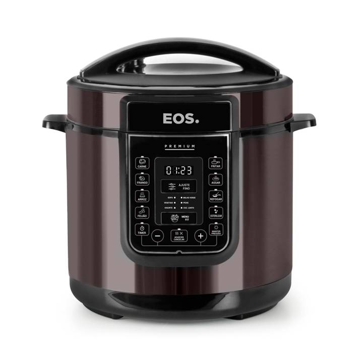 Panela de Pressão Elétrica 6 Litros EOS Multicooker Digital Titanium EPP60DT 110V
