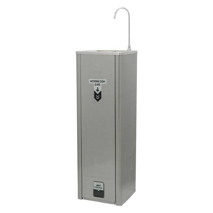 Bebedouro Purificador de Pressão IBBL Puripress Hands Free com Acionamento por Pedal Inox 220V