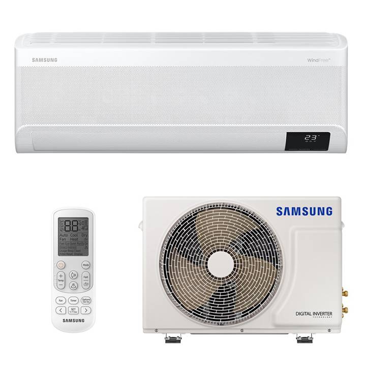 Ar-Condicionado Split Inverter 9000 BTUs Samsung Digital Ultra WindFree High Wall Só Frio AR09AVHABWKNAZ 220V