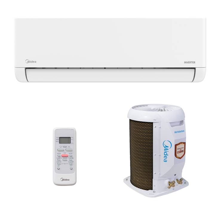 Ar-Condicionado Split Inverter 12000 BTUs Midea Airvolution Lite High Wall Só Frio 42EBVCA12M5/38TBVCA12M5 220V