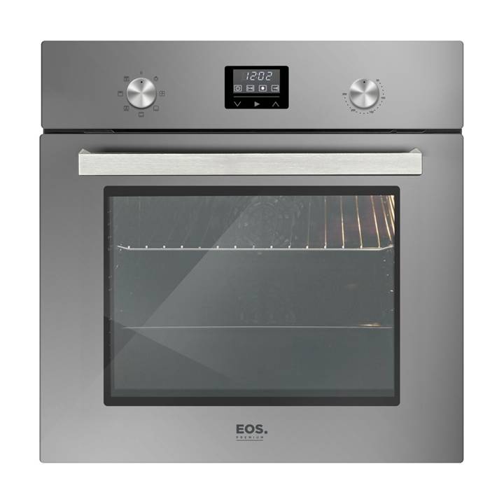 Forno Elétrico de Embutir EOS 80 Litros Premium Convecção e Porta de Vidro Inox EFE80EED 220V