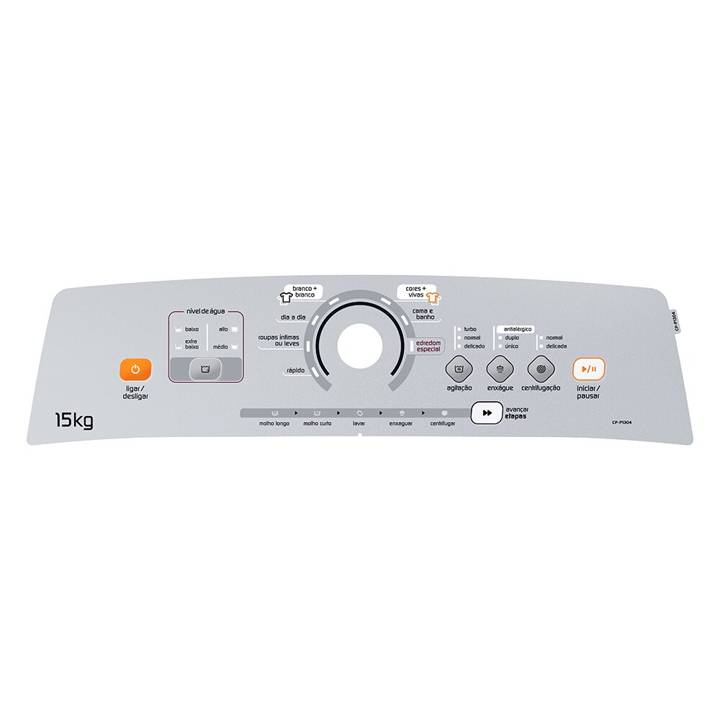 Painel Decorativo  CP Placas Compatível Lavadora Brastemp (Cp1304) W11159079