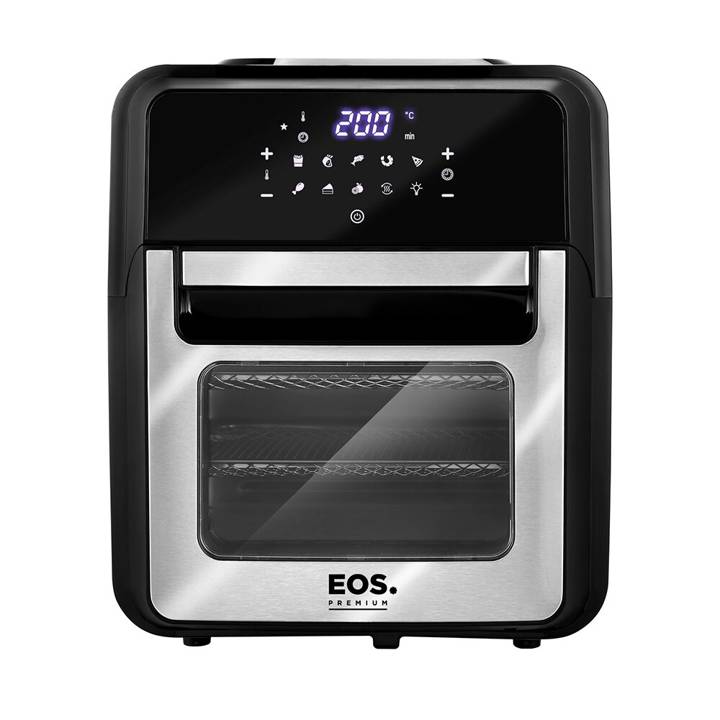 Fritadeira Sem Óleo Air Fryer EOS 12 Litros Premium Digital Touch Inox EAF12I 220V