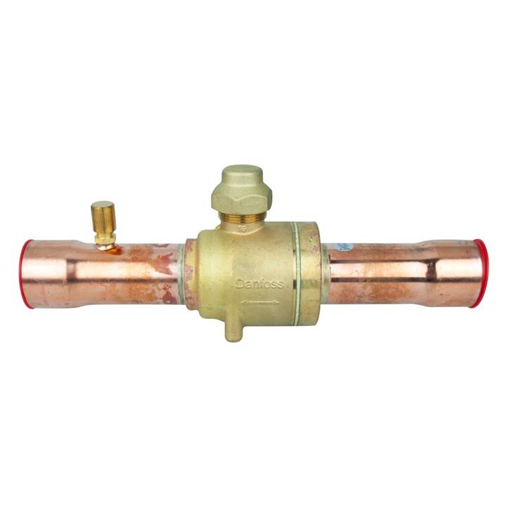 Válvula Esférica Danfoss 009L7057 GBC 1.3/8 Solda Com Porta De Acesso (Tipo Schrader)