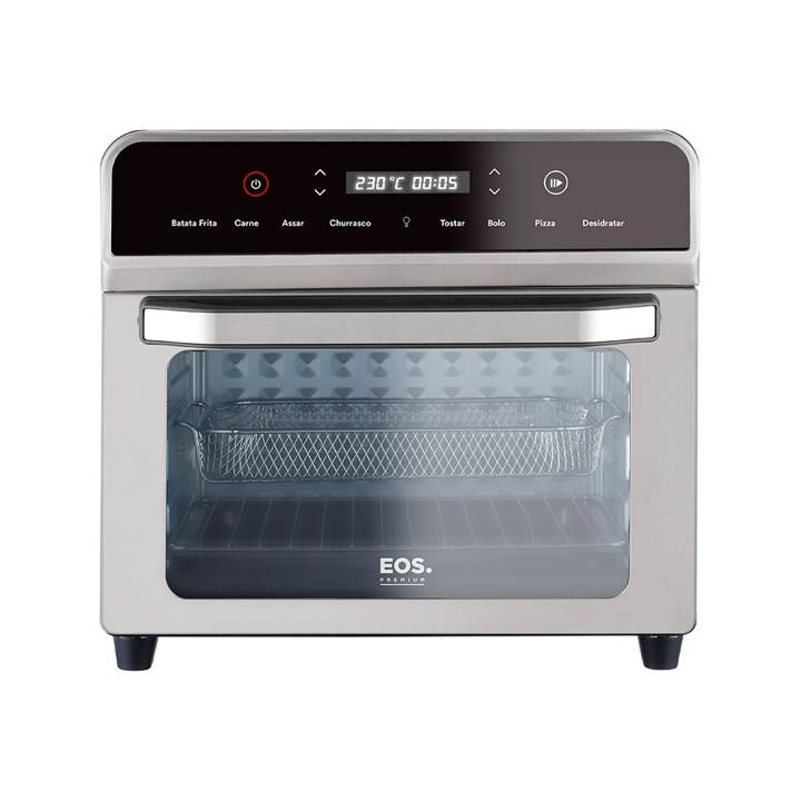 Forno Elétrico e Air Fryer EOS 25 Litros 3 em 1 Inox EFE25AID 110V