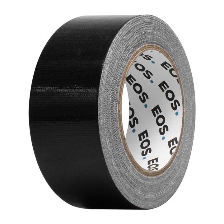 Fita Multiuso Isolante EOS Preta Tipo Silver Tape com Alta Aderência 25m x 48mm
