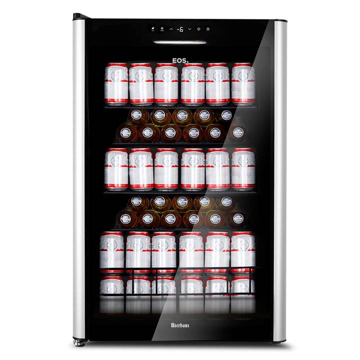 Cervejeira EOS Bierhaus 115 Litros Frost Free com Compressor Porta de Vidro e Acabamento em Inox ECE131 110V