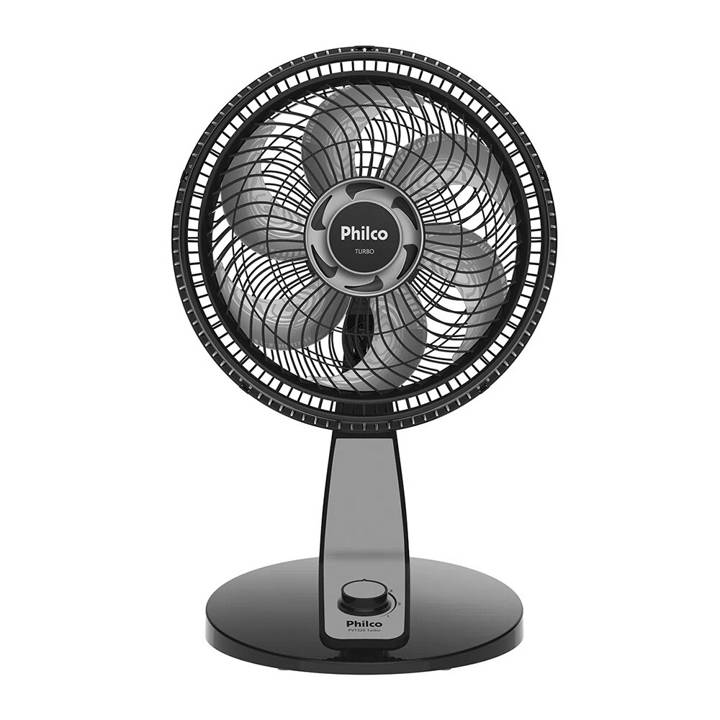 Ventilador de Parede e Mesa Philco Turbo com 6 pás 30cm Preto PVT320P 220V