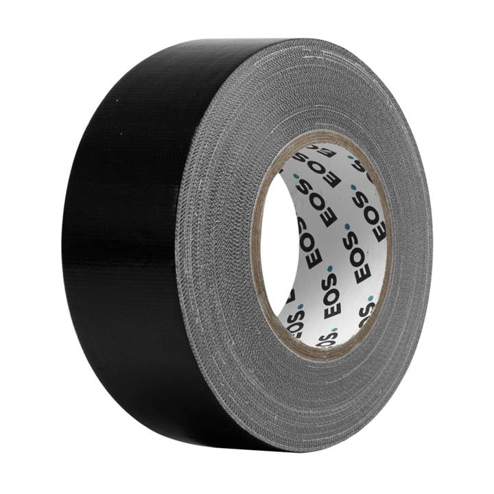 Fita Multiuso Isolante EOS Preta Tipo Silver Tape com Alta Aderência 50m x 48mm