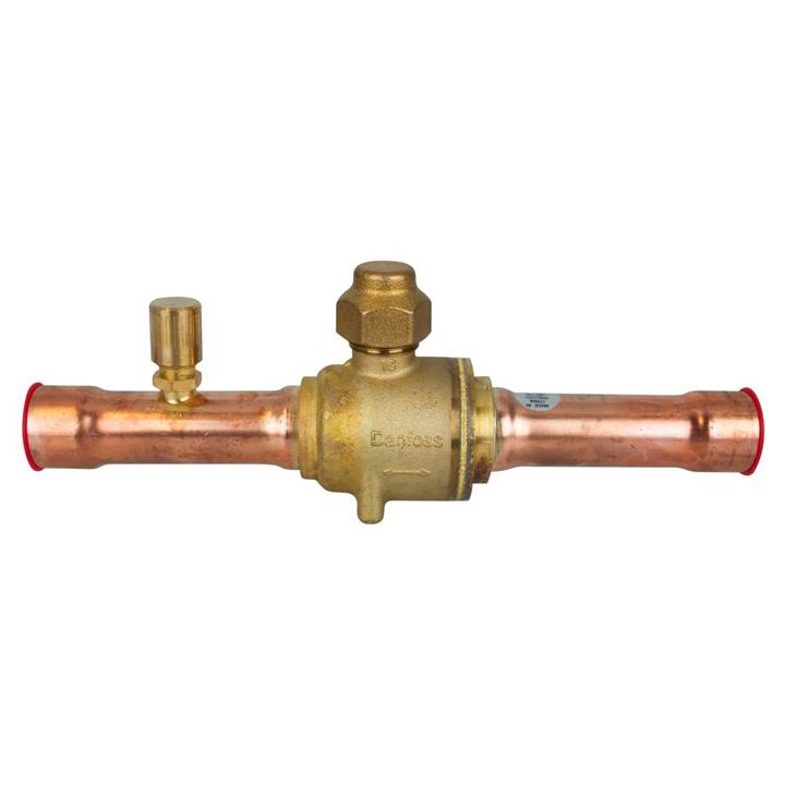 Válvula Esférica Danfoss 009L7054GBC 3/4 Solda Com Porta De Acesso (Tipo Schrader)
